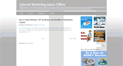 Desktop Screenshot of internetmarketing-taken-offline.blogspot.com