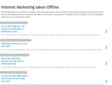 Tablet Screenshot of internetmarketing-taken-offline.blogspot.com