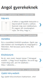 Mobile Screenshot of gyerekangol.blogspot.com