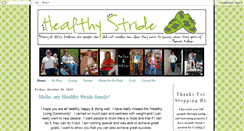 Desktop Screenshot of healthystride.blogspot.com