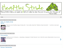 Tablet Screenshot of healthystride.blogspot.com