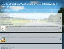 Tablet Screenshot of foodsimmunesystem.blogspot.com
