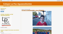 Desktop Screenshot of futcolegiolapaz.blogspot.com