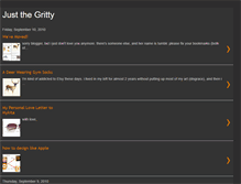 Tablet Screenshot of justthegritty.blogspot.com