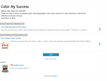 Tablet Screenshot of colormysuccess.blogspot.com