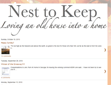 Tablet Screenshot of nesttokeep.blogspot.com