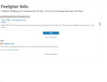 Tablet Screenshot of firefighterskills.blogspot.com