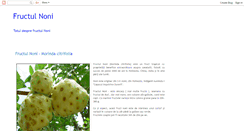 Desktop Screenshot of fructul-noni.blogspot.com