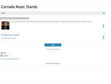 Tablet Screenshot of corradomusicstands.blogspot.com