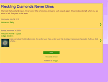 Tablet Screenshot of flecklingdiamonds.blogspot.com