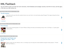 Tablet Screenshot of nhlflashback.blogspot.com