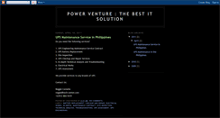 Desktop Screenshot of powerventuresolution.blogspot.com