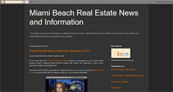 Desktop Screenshot of letstalk-miamirealestate.blogspot.com