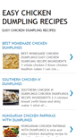 Mobile Screenshot of easy-chickendumplingrecipes.blogspot.com