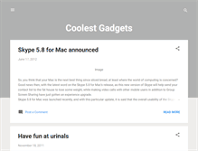 Tablet Screenshot of coolest-gadgets-blog.blogspot.com