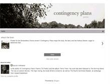 Tablet Screenshot of contingencyplanspoems.blogspot.com