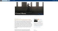 Desktop Screenshot of cereal-music.blogspot.com