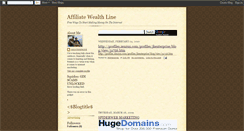 Desktop Screenshot of affiliatewealthline.blogspot.com