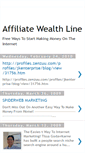 Mobile Screenshot of affiliatewealthline.blogspot.com
