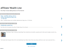 Tablet Screenshot of affiliatewealthline.blogspot.com