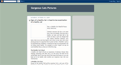 Desktop Screenshot of gorgeouscatpictures.blogspot.com