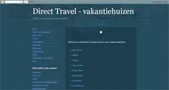 Desktop Screenshot of directtravelvakantiehuizen.blogspot.com