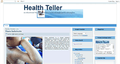 Desktop Screenshot of health-teller.blogspot.com