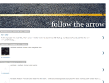 Tablet Screenshot of followthearrow.blogspot.com