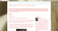 Desktop Screenshot of dreamofexcellence.blogspot.com