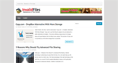 Desktop Screenshot of invalidfiles.blogspot.com