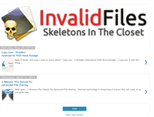 Tablet Screenshot of invalidfiles.blogspot.com