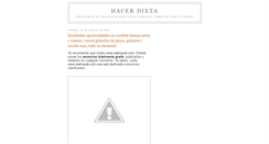 Desktop Screenshot of hacerdieta.blogspot.com