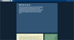 Desktop Screenshot of marriedtomyex.blogspot.com