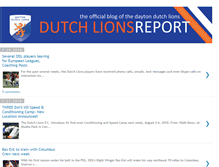 Tablet Screenshot of dutchlionsreport.blogspot.com