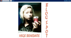 Desktop Screenshot of hegebenedikte.blogspot.com