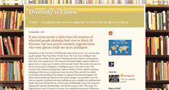 Desktop Screenshot of diversityischaos.blogspot.com