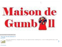 Tablet Screenshot of maisondegumball.blogspot.com