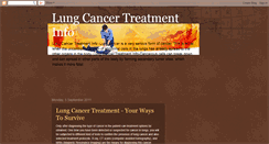 Desktop Screenshot of lung-cancer-treatment-info.blogspot.com