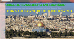 Desktop Screenshot of obradoevangelhomissionario.blogspot.com