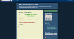 Desktop Screenshot of chidambaraminfo.blogspot.com