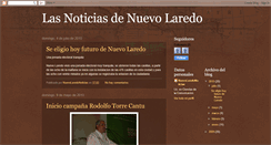 Desktop Screenshot of lasnoticiasdenuevolaredo.blogspot.com