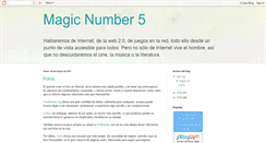 Desktop Screenshot of magicnumber5.blogspot.com