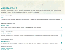 Tablet Screenshot of magicnumber5.blogspot.com