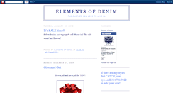 Desktop Screenshot of elementsofdenim.blogspot.com