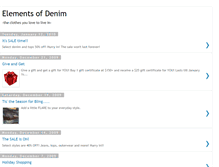 Tablet Screenshot of elementsofdenim.blogspot.com