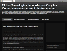 Tablet Screenshot of conocimientoscomvetic.blogspot.com