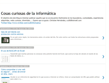 Tablet Screenshot of cosascuriosasdelainformatica.blogspot.com