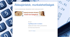 Desktop Screenshot of munkaallasajanlatok.blogspot.com