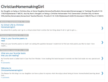 Tablet Screenshot of christianhomemakinggirl.blogspot.com