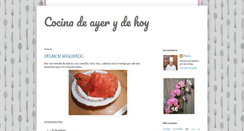 Desktop Screenshot of cocinadeayeryhoy.blogspot.com